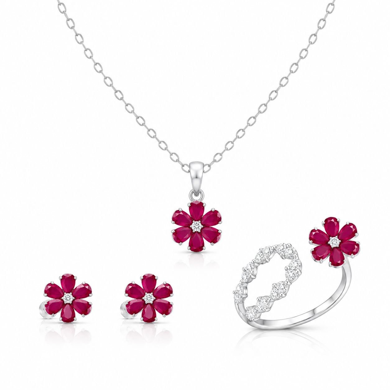 Ruby Bloom Three-Piece Set
